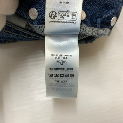 【中古品】【メンズ】 SUPREME シュプリーム × MARTINE ROSE マーティン・ローズ 別注 コラボ DENIM CARGO PANT デニム カーゴ パンツ ボトムス ジーンズ 149-260513-ko-24-tei サイズ：34 カラー：インディゴ 万代Net店