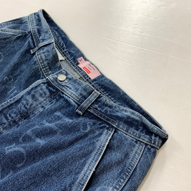 【中古品】【メンズ】 SUPREME シュプリーム × MARTINE ROSE マーティン・ローズ 別注 コラボ DENIM CARGO PANT デニム カーゴ パンツ ボトムス ジーンズ 149-260513-ko-24-tei サイズ：34 カラー：インディゴ 万代Net店