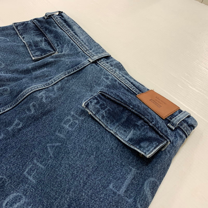 【中古品】【メンズ】 SUPREME シュプリーム × MARTINE ROSE マーティン・ローズ 別注 コラボ DENIM CARGO PANT デニム カーゴ パンツ ボトムス ジーンズ 149-260513-ko-24-tei サイズ：34 カラー：インディゴ 万代Net店