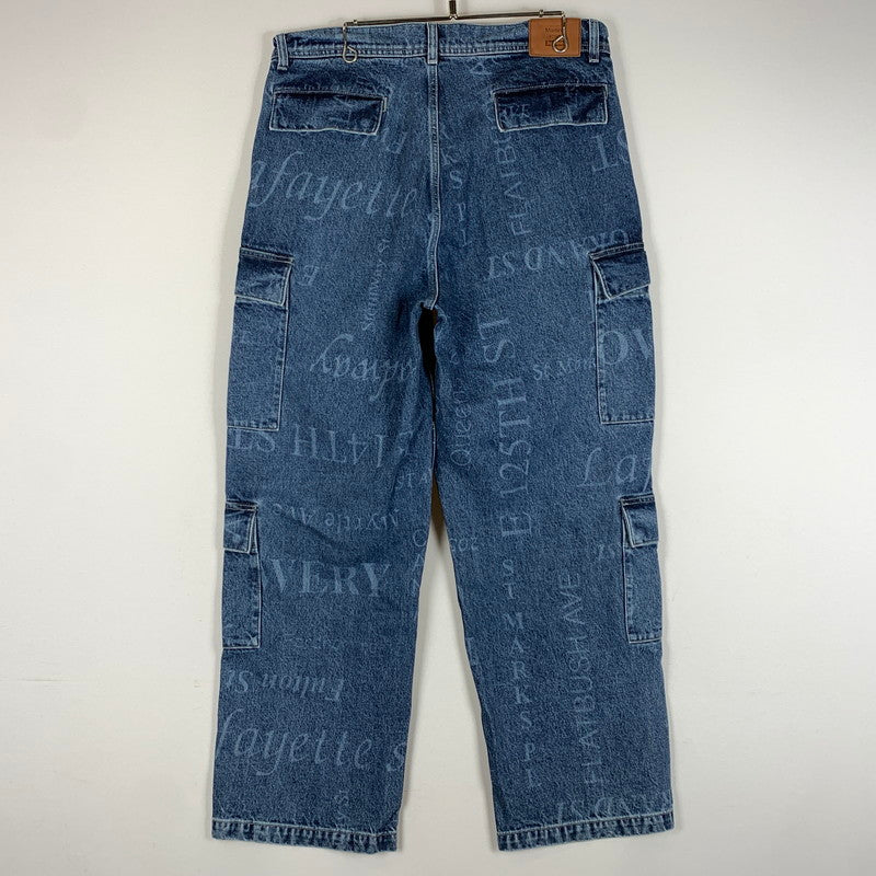 【中古品】【メンズ】 SUPREME シュプリーム × MARTINE ROSE マーティン・ローズ 別注 コラボ DENIM CARGO PANT デニム カーゴ パンツ ボトムス ジーンズ 149-260513-ko-24-tei サイズ：34 カラー：インディゴ 万代Net店