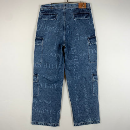 【中古品】【メンズ】 SUPREME シュプリーム × MARTINE ROSE マーティン・ローズ 別注 コラボ DENIM CARGO PANT デニム カーゴ パンツ ボトムス ジーンズ 149-260513-ko-24-tei サイズ：34 カラー：インディゴ 万代Net店