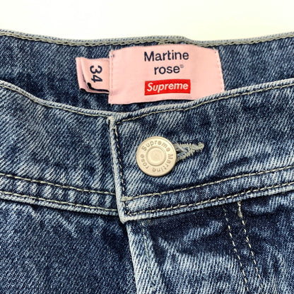 【中古品】【メンズ】 SUPREME シュプリーム × MARTINE ROSE マーティン・ローズ 別注 コラボ DENIM CARGO PANT デニム カーゴ パンツ ボトムス ジーンズ 149-260513-ko-24-tei サイズ：34 カラー：インディゴ 万代Net店