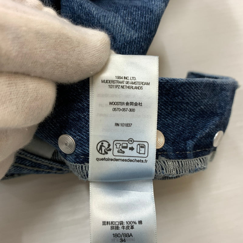 【中古品】【メンズ】 SUPREME シュプリーム × MARTINE ROSE マーティン・ローズ 別注 コラボ DENIM CARGO PANT デニム カーゴ パンツ ボトムス ジーンズ 149-260513-ko-24-tei サイズ：34 カラー：インディゴ 万代Net店