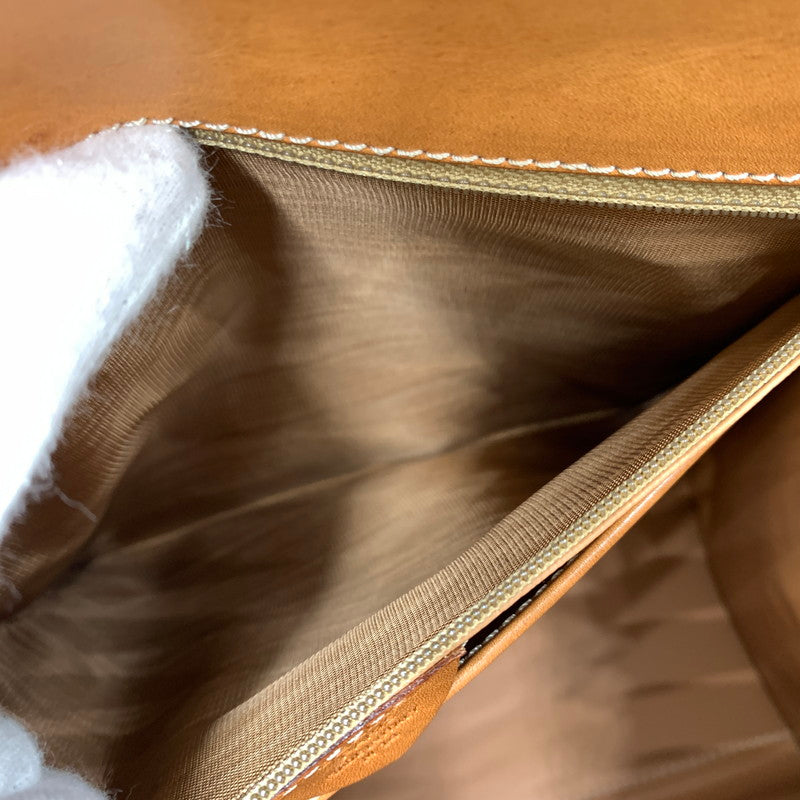 【中古品】【レディース】 CELINE セリーヌ LEATHER HANDBAG レザー ハンドバッグ カバン マカダム柄 180-260522-ko-11-tei カラー：ブラウン 万代Net店