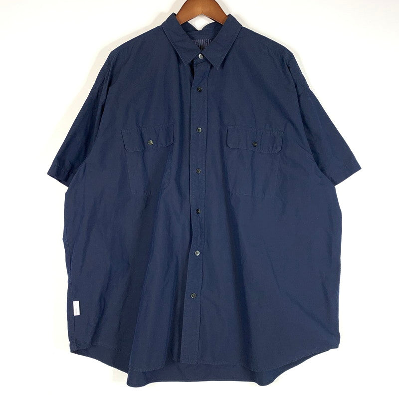 【中古品】【メンズ】 SFC エスエフシー OVERSIZE S/S SHIRT オーバーサイズ ショートスリーブ シャツ トップス 半袖 ボタンダウン 140-260513-ko-14-tei サイズ：XXXXL カラー：ネイビー 万代Net店