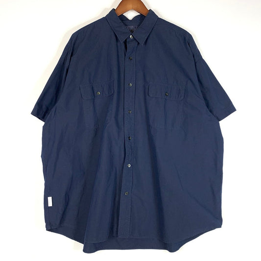 【中古品】【メンズ】 SFC エスエフシー OVERSIZE S/S SHIRT オーバーサイズ ショートスリーブ シャツ トップス 半袖 ボタンダウン 140-260513-ko-14-tei サイズ：XXXXL カラー：ネイビー 万代Net店
