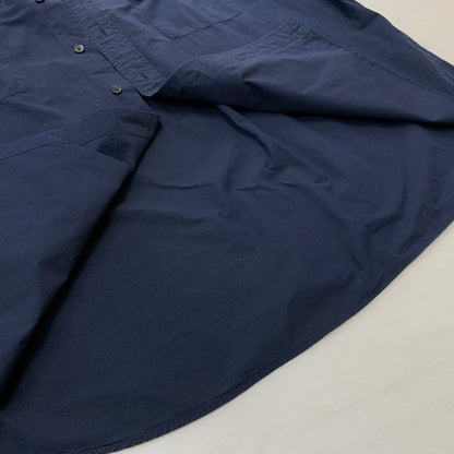 【中古品】【メンズ】 SFC エスエフシー OVERSIZE S/S SHIRT オーバーサイズ ショートスリーブ シャツ トップス 半袖 ボタンダウン 140-260513-ko-14-tei サイズ：XXXXL カラー：ネイビー 万代Net店