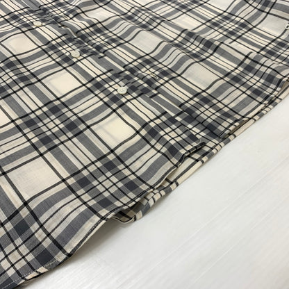 【中古品】【メンズ】 SOPHNET ソフネット SUMMER WOOL CHECK SHIRT SOPH-250019 サマーウール チェック シャツ トップス 長袖 142-260513-ko-20-fuzh サイズ：XL カラー：ホワイト 万代Net店