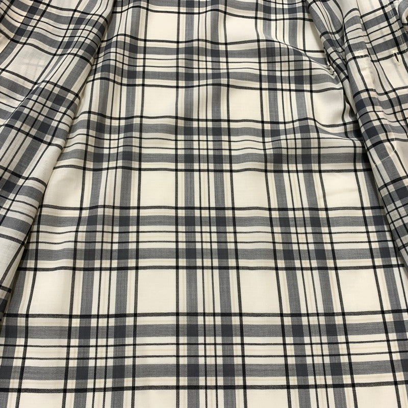 【中古品】【メンズ】 SOPHNET ソフネット SUMMER WOOL CHECK SHIRT SOPH-250019 サマーウール チェック シャツ トップス 長袖 142-260513-ko-20-fuzh サイズ：XL カラー：ホワイト 万代Net店