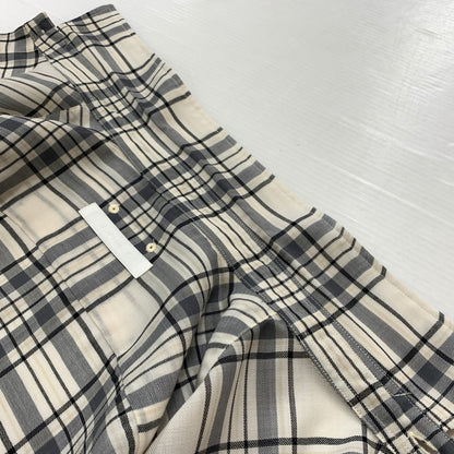 【中古品】【メンズ】 SOPHNET ソフネット SUMMER WOOL CHECK SHIRT SOPH-250019 サマーウール チェック シャツ トップス 長袖 142-260513-ko-20-fuzh サイズ：XL カラー：ホワイト 万代Net店