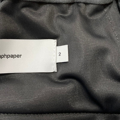 【中古品】【メンズ】 GRAPHPAPER グラフペーパー RIPSTOP JERSEY TRACK PANTS GM224-40005 リップストップ ジャージ トラックパンツ ボトムス 151-260514-ko-08-tei サイズ：2 カラー：グレー 万代Net店