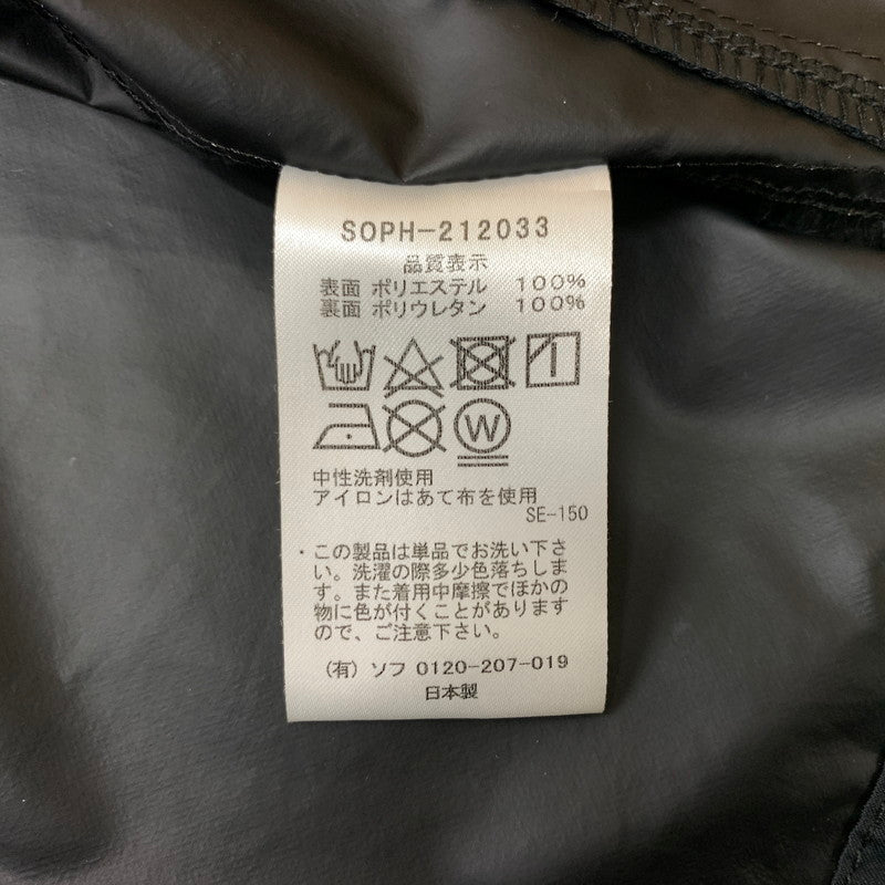 【中古品】【メンズ】 SOPHNET ソフネット HOODED NYLON BLOUSON SOPH-212033 フード ナイロン ブルゾン ライトアウター ジャケット 142-260513-ko-18-tei サイズ：XL カラー：ブラック 万代Net店