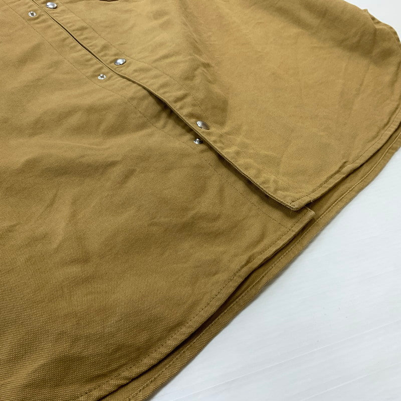 【中古品】【メンズ】 MAISON KITSUNE メゾン キツネ DUCK WORK JACKET JM02159WW0054 ダック ワークジャケット アウター コットン フォックスロゴ 141-260513-ko-15-tei サイズ：S カラー：ブラウン 万代Net店