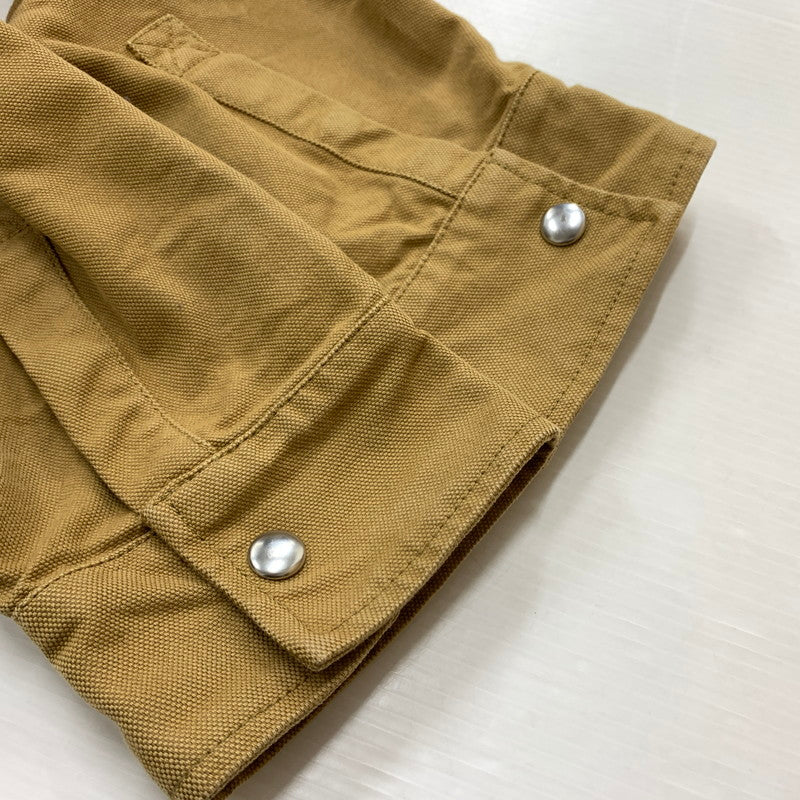 【中古品】【メンズ】 MAISON KITSUNE メゾン キツネ DUCK WORK JACKET JM02159WW0054 ダック ワークジャケット アウター コットン フォックスロゴ 141-260513-ko-15-tei サイズ：S カラー：ブラウン 万代Net店