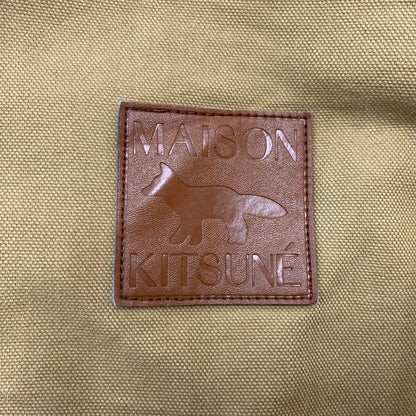 【中古品】【メンズ】 MAISON KITSUNE メゾン キツネ DUCK WORK JACKET JM02159WW0054 ダック ワークジャケット アウター コットン フォックスロゴ 141-260513-ko-15-tei サイズ：S カラー：ブラウン 万代Net店