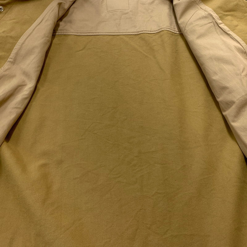 【中古品】【メンズ】 MAISON KITSUNE メゾン キツネ DUCK WORK JACKET JM02159WW0054 ダック ワークジャケット アウター コットン フォックスロゴ 141-260513-ko-15-tei サイズ：S カラー：ブラウン 万代Net店
