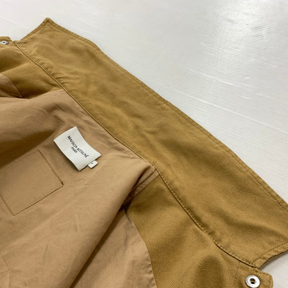 【中古品】【メンズ】 MAISON KITSUNE メゾン キツネ DUCK WORK JACKET JM02159WW0054 ダック ワークジャケット アウター コットン フォックスロゴ 141-260513-ko-15-tei サイズ：S カラー：ブラウン 万代Net店