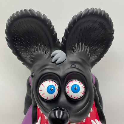 【中古美品】 ラットフィンク ジャンボ コインバンク RAT FINK ビッグ フィギュア 置物 インテリア （黒✕紫） 209-260823-nm-01-teih 万代Net店