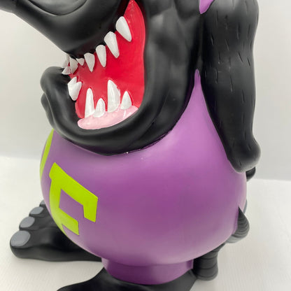 【中古美品】 ラットフィンク ジャンボ コインバンク RAT FINK ビッグ フィギュア 置物 インテリア （黒✕紫） 209-260823-nm-01-teih 万代Net店