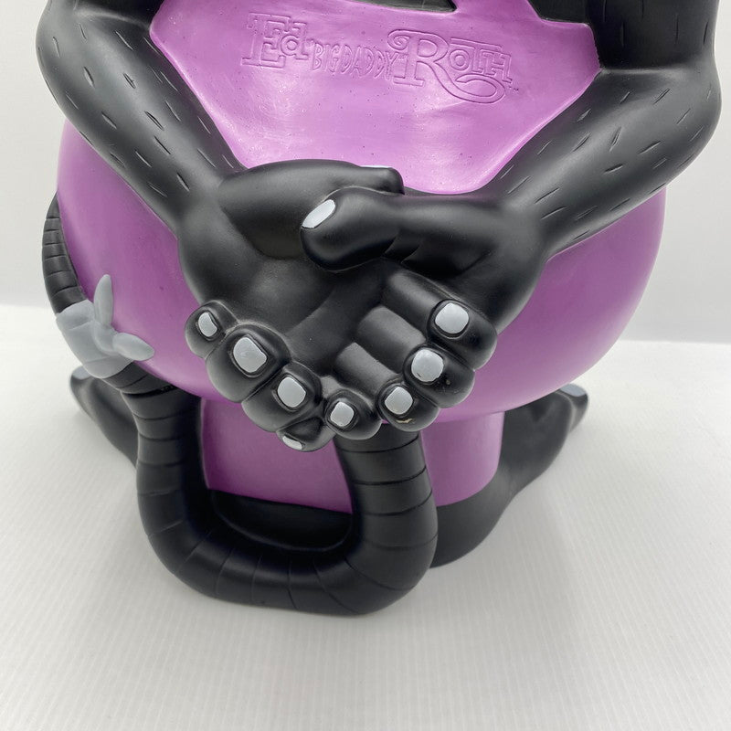 【中古美品】 ラットフィンク ジャンボ コインバンク RAT FINK ビッグ フィギュア 置物 インテリア （黒✕紫） 209-260823-nm-01-teih 万代Net店