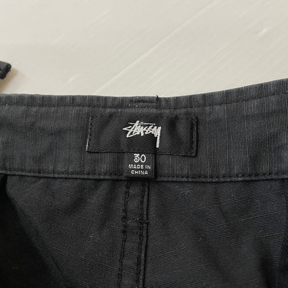 【中古品】【メンズ】 STUSSY ステューシー 24AW MILITARY CARGO PANT RIPSTOP 116668 ミリタリーカーゴパンツ リップストップ ボトムス 153-260513-yo-11-fuzh サイズ：30 カラー：ブラック 万代Net店