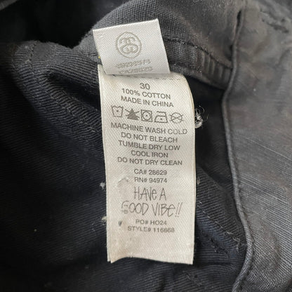 【中古品】【メンズ】 STUSSY ステューシー 24AW MILITARY CARGO PANT RIPSTOP 116668 ミリタリーカーゴパンツ リップストップ ボトムス 153-260513-yo-11-fuzh サイズ：30 カラー：ブラック 万代Net店