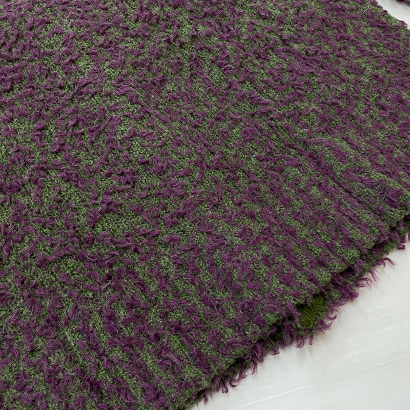【中古品】【メンズ】 STUSSY ステューシー TEXTURED CARDIGAN 117291 テクスチャード カーディガン 長袖 トップス 142-260513-yo-08-tei サイズ：S カラー：パープル/グリーン 万代Net店
