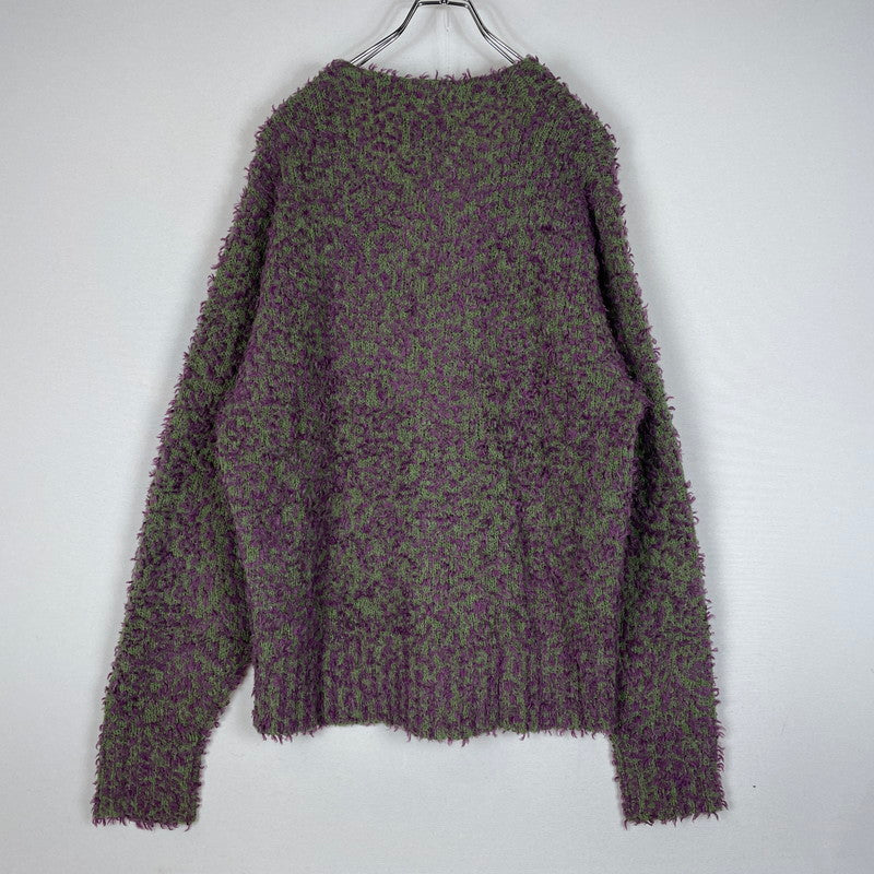 【中古品】【メンズ】 STUSSY ステューシー TEXTURED CARDIGAN 117291 テクスチャード カーディガン 長袖 トップス 142-260513-yo-08-tei サイズ：S カラー：パープル/グリーン 万代Net店