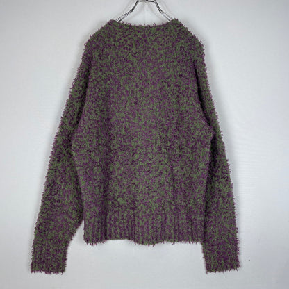 【中古品】【メンズ】 STUSSY ステューシー TEXTURED CARDIGAN 117291 テクスチャード カーディガン 長袖 トップス 142-260513-yo-08-tei サイズ：S カラー：パープル/グリーン 万代Net店