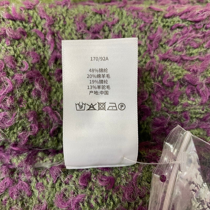 【中古品】【メンズ】 STUSSY ステューシー TEXTURED CARDIGAN 117291 テクスチャード カーディガン 長袖 トップス 142-260513-yo-08-tei サイズ：S カラー：パープル/グリーン 万代Net店