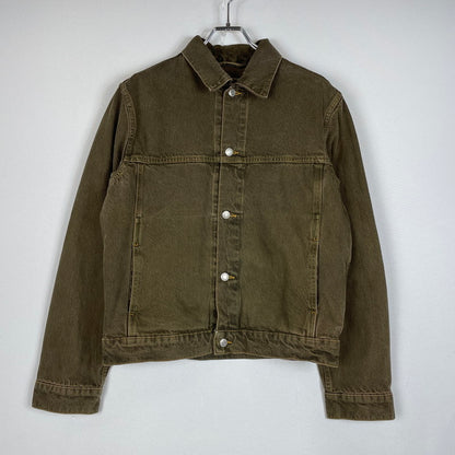 【中古品】【メンズ】 STUSSY ステューシー RINSED INDIGO TRACKER DENIM JACKET 115781 リンスウォッシュ インディゴ トラッカー デニムジャケット ライトアウター Gジャン 142-260513-yo-01-fuzh サイズ：S カラー：ブラウン 万代Net店