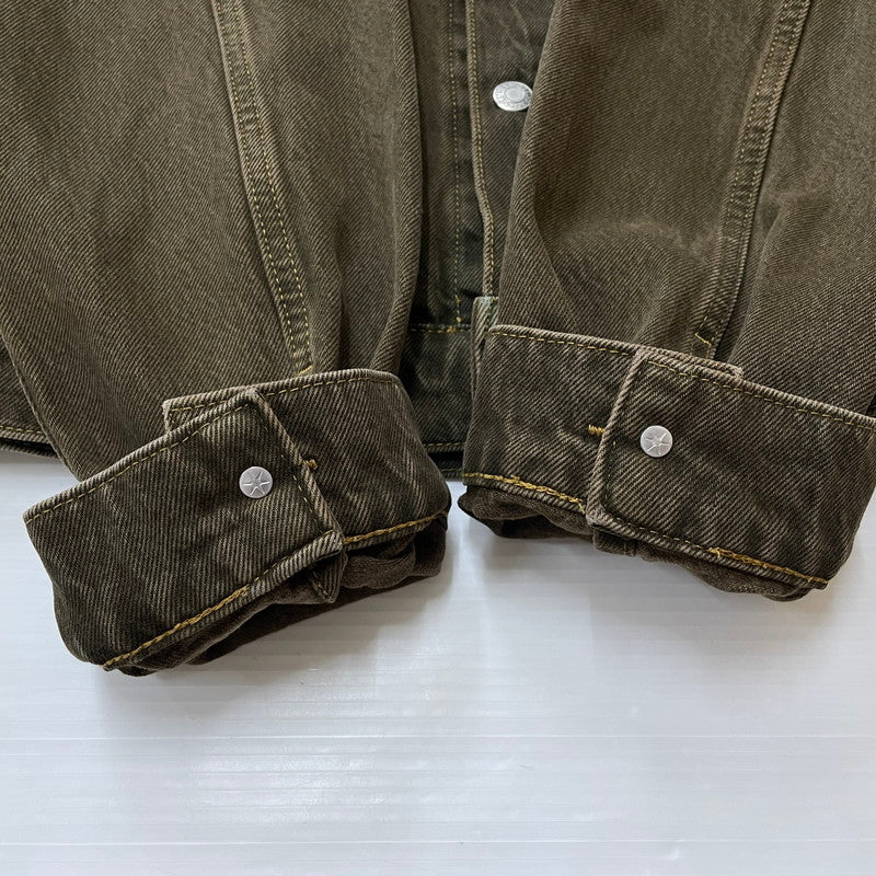 【中古品】【メンズ】 STUSSY ステューシー RINSED INDIGO TRACKER DENIM JACKET 115781 リンスウォッシュ インディゴ トラッカー デニムジャケット ライトアウター Gジャン 142-260513-yo-01-fuzh サイズ：S カラー：ブラウン 万代Net店