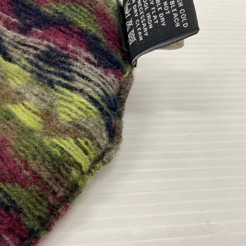 【中古品】【メンズ】 STUSSY ステューシー ZIGZAG POM KNIT BEANIE ジグザグ ボンボン ビーニー 帽子 ニット帽 185-261014-yo-34-teih サイズ：F カラー：マルチ 万代Net店