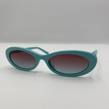 【中古品】【レディース】 TIFFANY&Co. ティファニー OVAL SUNGLASSES TF4250 オーバル サングラス アイウェア アクセサリー 203-260529-ks-02-tei サイズ：56□17 140 カラー：ティファニーブルー 万代Net店