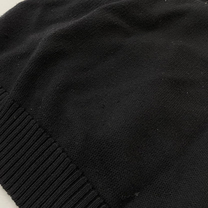 【中古品】【メンズ】 BURBERRY バーバリー PATCH LOGO BURLTON KNIT HOODIE パッチ ロゴニット バールトン フーディー 長袖 トップス ジップパーカー 141-260513-yo-02-tei サイズ：M カラー：ブラック 万代Net店