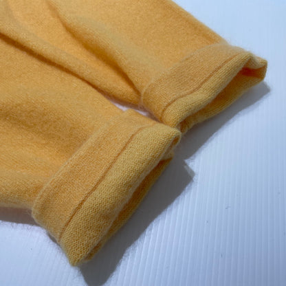 【中古品】【メンズ】 H BEAUTY&YOUTH エイチ ビューティー＆ユース MOHAIR CROPPED CREW NECK KNIT モヘヤ クロップド クルーネック ニット トップス 147-260530-ko-13-tei サイズ：L カラー：イエロー 万代Net店
