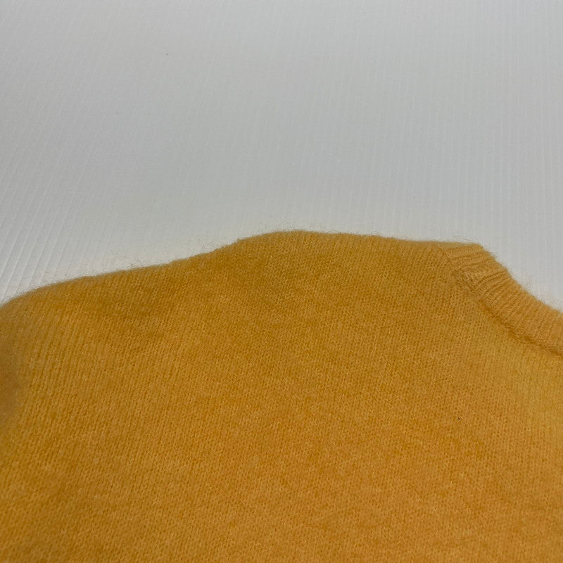 【中古品】【メンズ】 H BEAUTY&YOUTH エイチ ビューティー＆ユース MOHAIR CROPPED CREW NECK KNIT モヘヤ クロップド クルーネック ニット トップス 147-260530-ko-13-tei サイズ：L カラー：イエロー 万代Net店