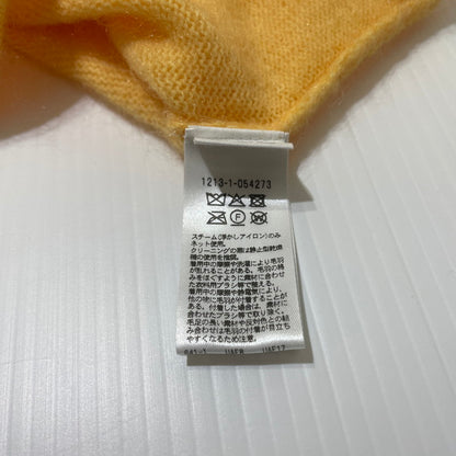 【中古品】【メンズ】 H BEAUTY&YOUTH エイチ ビューティー＆ユース MOHAIR CROPPED CREW NECK KNIT モヘヤ クロップド クルーネック ニット トップス 147-260530-ko-13-tei サイズ：L カラー：イエロー 万代Net店