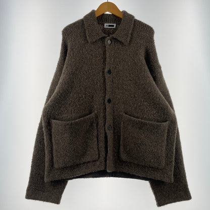 【中古品】【メンズ】 H BEAUTY&YOUTH エイチ ビューティー＆ユース CLOUDY COVERALL KNIT JACKET 1228-1-000013 クラウディ カバーオール ニットジャケット アウター 147-260530-ko-15-tei サイズ：L カラー：ブラウン系 万代Net店