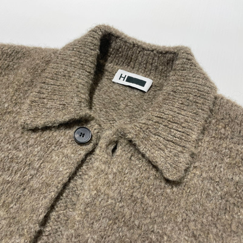 【中古品】【メンズ】 H BEAUTY&YOUTH エイチ ビューティー＆ユース CLOUDY COVERALL KNIT JACKET 1228-1-000013 クラウディ カバーオール ニットジャケット アウター 147-260530-ko-15-tei サイズ：L カラー：ブラウン系 万代Net店