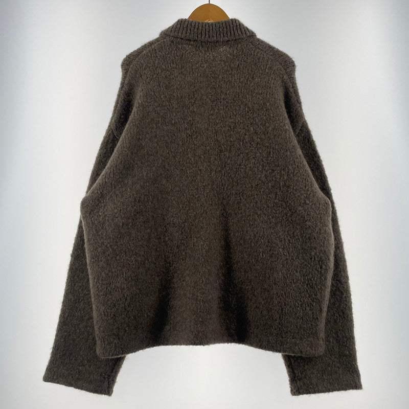 【中古品】【メンズ】 H BEAUTY&YOUTH エイチ ビューティー＆ユース CLOUDY COVERALL KNIT JACKET 1228-1-000013 クラウディ カバーオール ニットジャケット アウター 147-260530-ko-15-tei サイズ：L カラー：ブラウン系 万代Net店