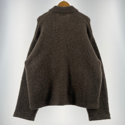 【中古品】【メンズ】 H BEAUTY&YOUTH エイチ ビューティー＆ユース CLOUDY COVERALL KNIT JACKET 1228-1-000013 クラウディ カバーオール ニットジャケット アウター 147-260530-ko-15-tei サイズ：L カラー：ブラウン系 万代Net店