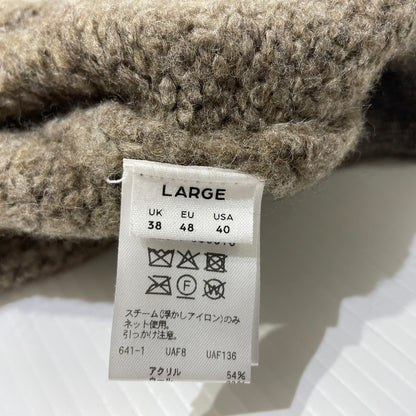 【中古品】【メンズ】 H BEAUTY&YOUTH エイチ ビューティー＆ユース CLOUDY COVERALL KNIT JACKET 1228-1-000013 クラウディ カバーオール ニットジャケット アウター 147-260530-ko-15-tei サイズ：L カラー：ブラウン系 万代Net店