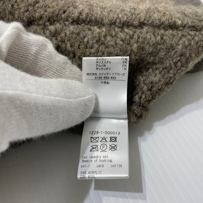 【中古品】【メンズ】 H BEAUTY&YOUTH エイチ ビューティー＆ユース CLOUDY COVERALL KNIT JACKET 1228-1-000013 クラウディ カバーオール ニットジャケット アウター 147-260530-ko-15-tei サイズ：L カラー：ブラウン系 万代Net店