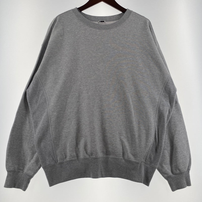 【中古品】【メンズ】 H BEAUTY&YOUTH ビューティ&ユース CLASSIC CREWNECK SWEATSHIRT 1212-299-8546 クラシック クルーネック スウェット トップス トレーナー 147-260704-ss-04-tei サイズ：L カラー：グレー 万代Net店