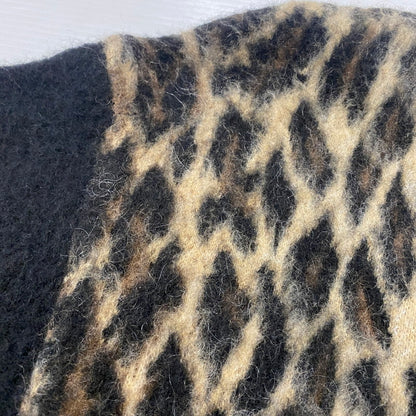 【中古品】【メンズ】 SAINT MICHAEL SAINT Mxxxxxx SAINT MICHAEL セントマイケル 25AW LEOPARD KNIT CARDIGAN SM-HR1-0000-073 レオパード ニット カーディガン 長袖 トップス 142-260518-ks-06-tei サイズ：L カラー：ブラック 万代Net店