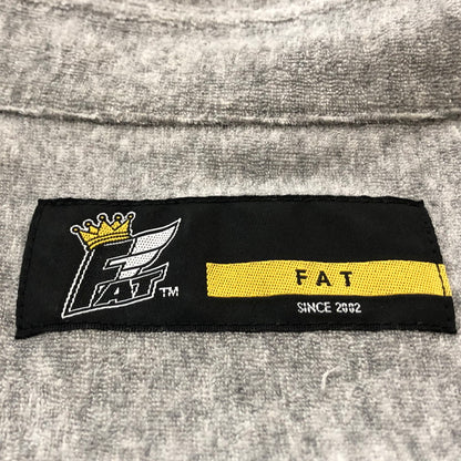 【中古品】【メンズ】 FAT エフエイティー SWEAT S/S SHIRT スウェット ショートスリーブ シャツ 半袖 トップス 142-260702-sa-09-tei サイズ：FAT カラー：グレー 万代Net店