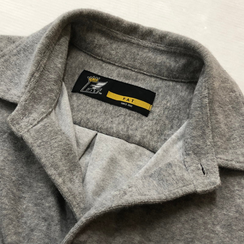 【中古品】【メンズ】 FAT エフエイティー SWEAT S/S SHIRT スウェット ショートスリーブ シャツ 半袖 トップス 142-260702-sa-09-tei サイズ：FAT カラー：グレー 万代Net店