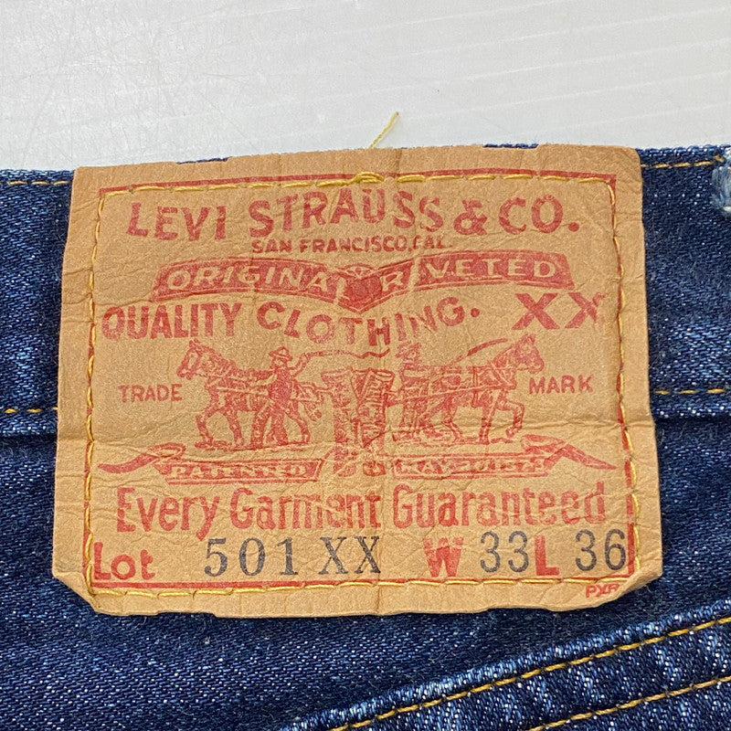 【現状渡し品】【メンズ】 Levi's リーバイス 98's 1955 501XX DENIM PANTS 501-0003 デニムパンツ ボトムス ジーンズ ボタン裏刻印 555 バレンシア工場製 156-260518-ks-19-tei サイズ：33 カラー：インディゴ 万代Net店