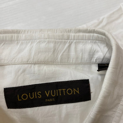【中古品】【メンズ】 LOUIS VUITTON ルイ・ヴィトン ONEPOINT DRESS SHIRT RM162 ADY HAS61W ワンポイント ドレスシャツ 長袖 トップス 141-260518-ks-07-tei サイズ：M カラー：ホワイト 万代Net店